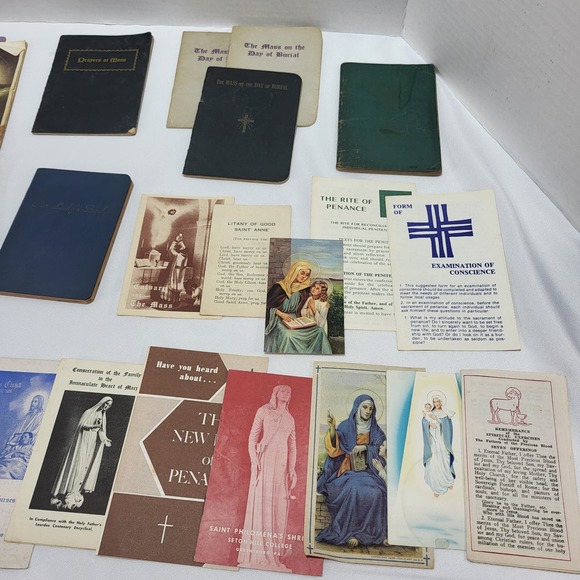 Mid Century Christian Catholic Religious Booklets Pamphlets Prayer Epherma - Picture 3 of 9